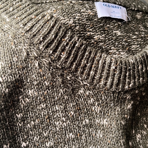 Old Navy Oversized Voop-Neck Tunic Sweater- NWOT- Olive - Picture 2 of 5